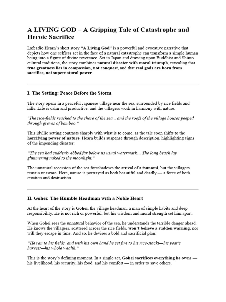 Gohei: A Living God of Sacrifice | PDF | Hero | Love