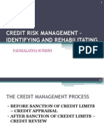 Credit Risk Management - Identifying and Rehabilitating: Padmalatha Suresh