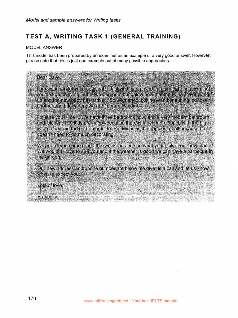 Test 1-Writing GT Answer | PDF
