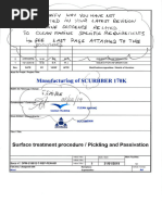 Pickling and Passivation Procedure | PDF | Stainless Steel | Welding