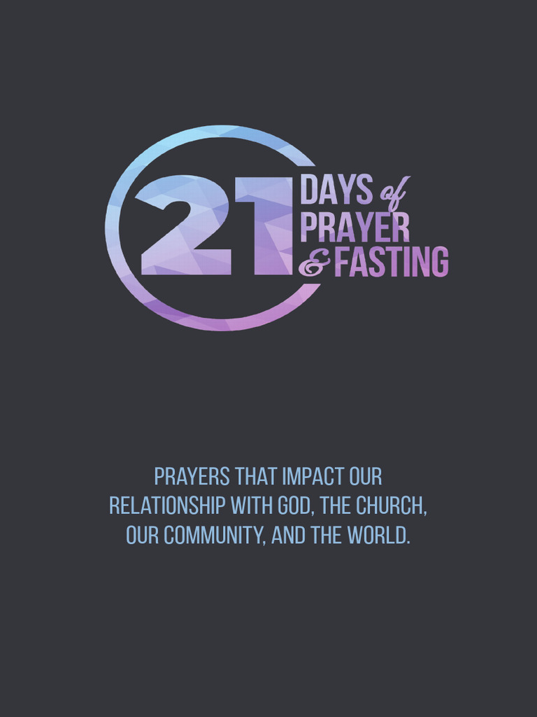 21 Days of Prayer and Fasting Guide | PDF | Christian Prayer | Disciple ...
