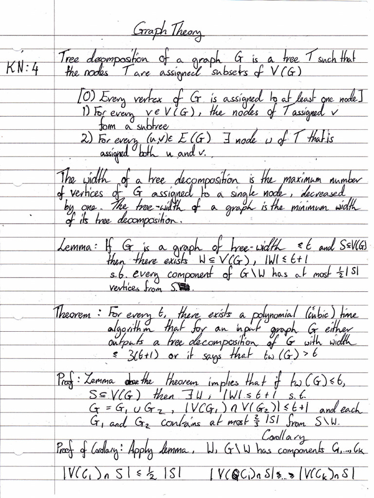 13.11.28 Tree Width Revisited | PDF