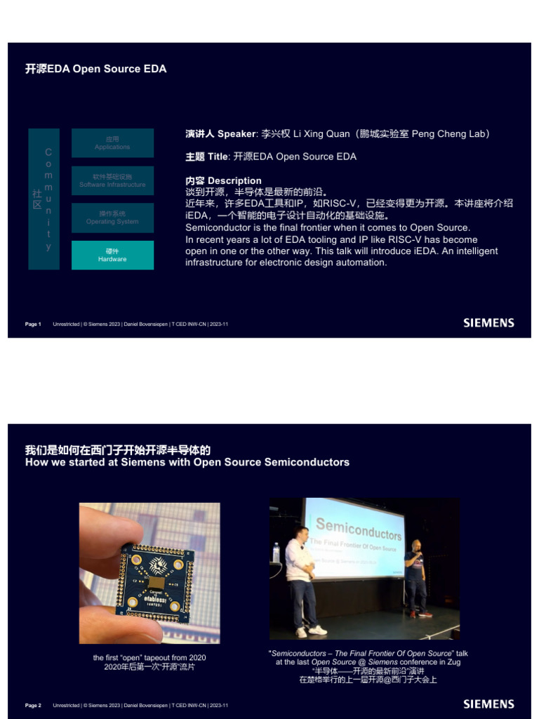 03 Open Source EDA LiXingQuan DanielBovensiepen | PDF | Electronic ...
