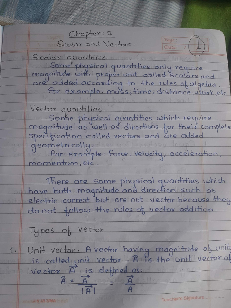 Chapter 2 Vector 2 Pdf
