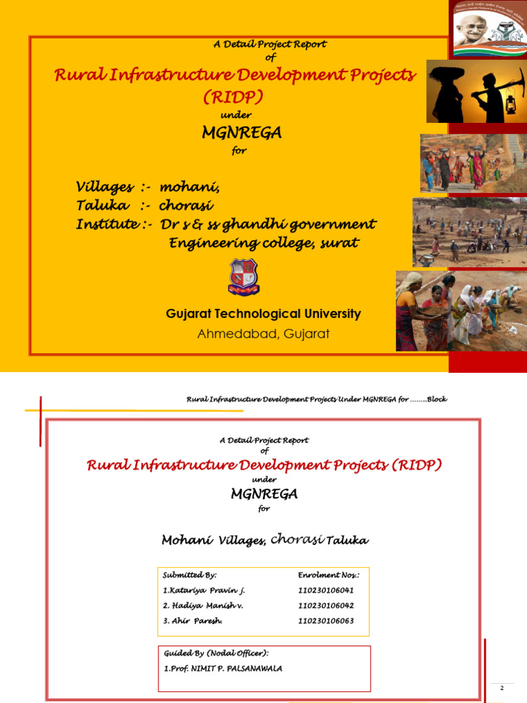 MGNREGA Rural Development Projects Report | PDF | Toilet | Audit
