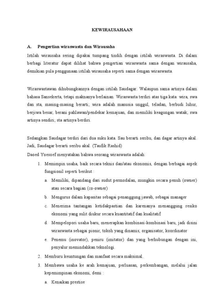 Materi Presentasi Kewirausahaan