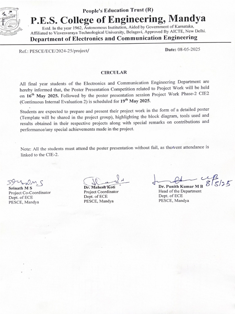 Project Circular 1 | PDF