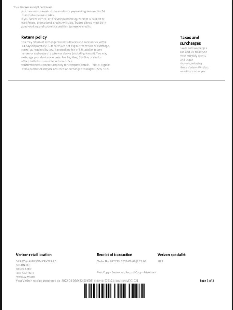 Verizon Wireless | PDF
