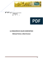 La creación de valor compartido, Michael Porter y Mark Kramer HBR