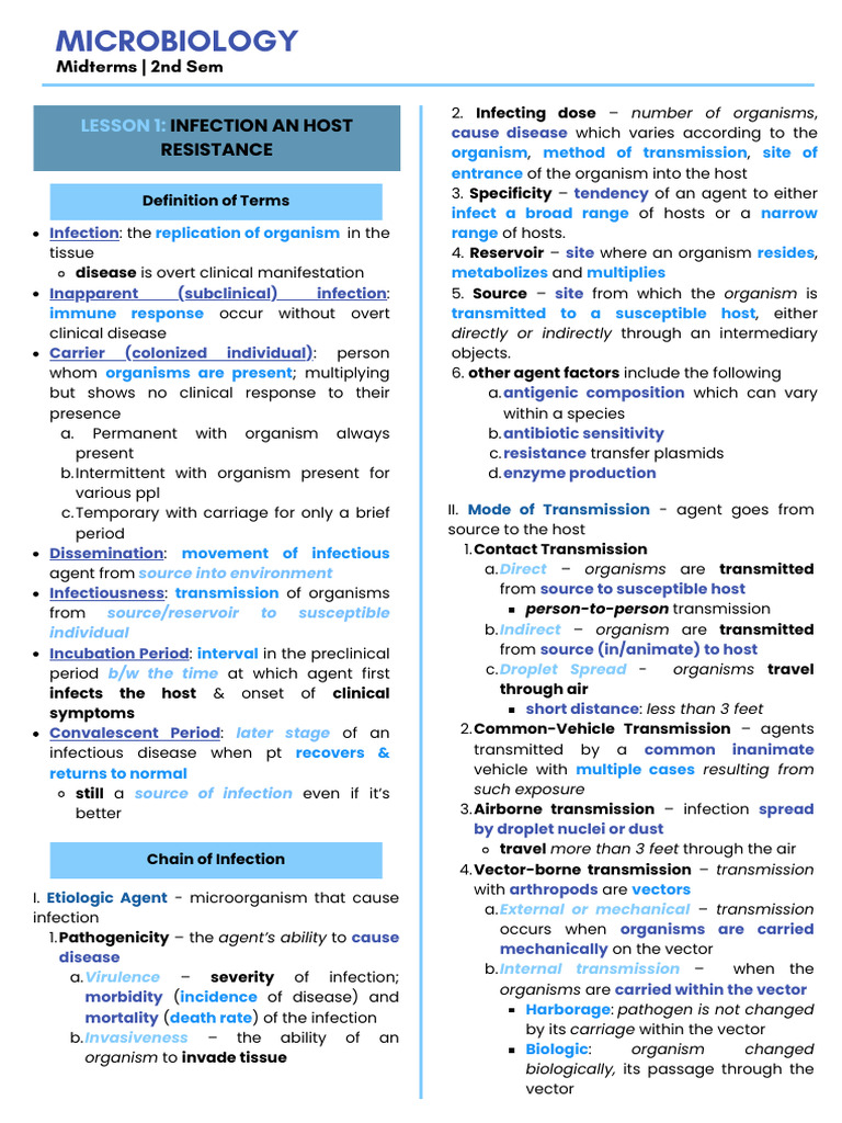 Micro Midterms Reviewer | PDF | Lymphocyte | Immune System