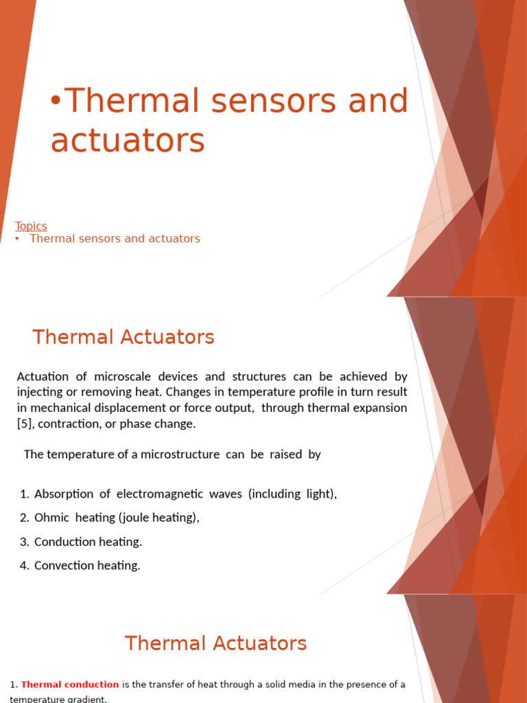 07-Thermal Sensors and Actuators | PDF | Heat Transfer | Heat