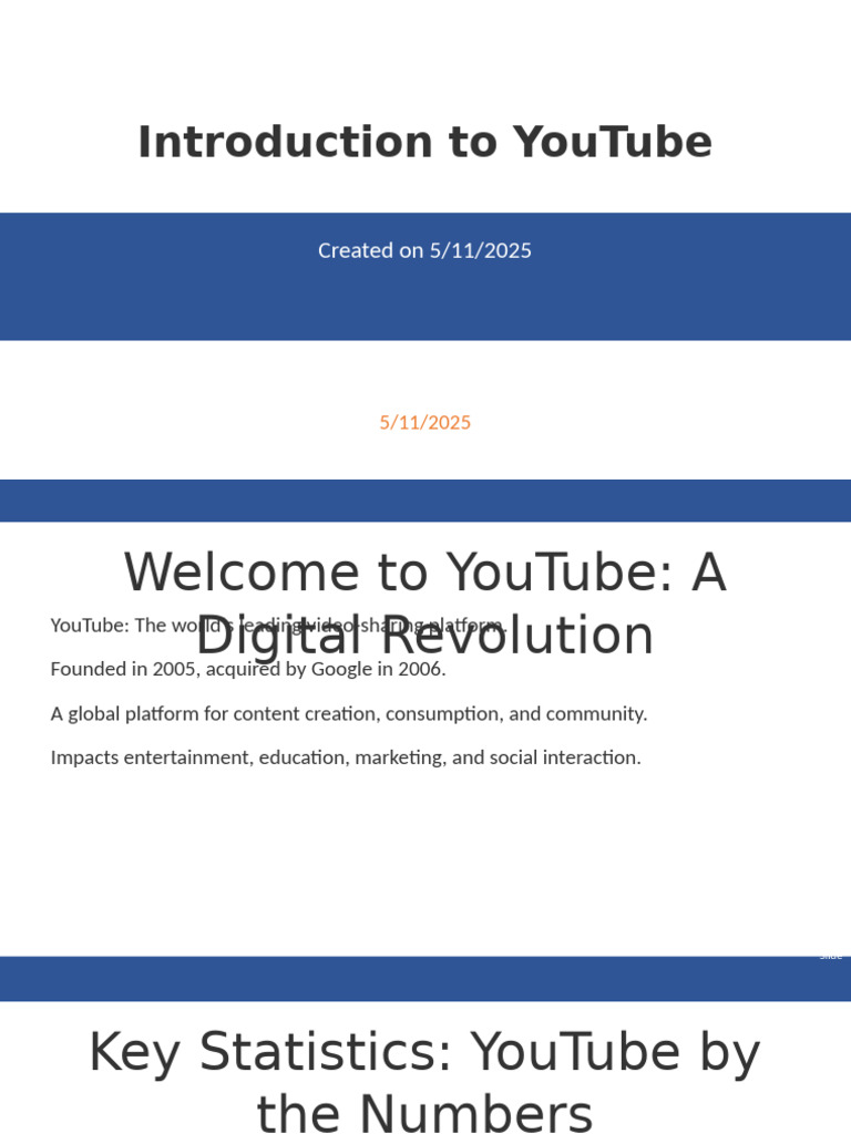 Introduction to YouTube's Impact | PDF