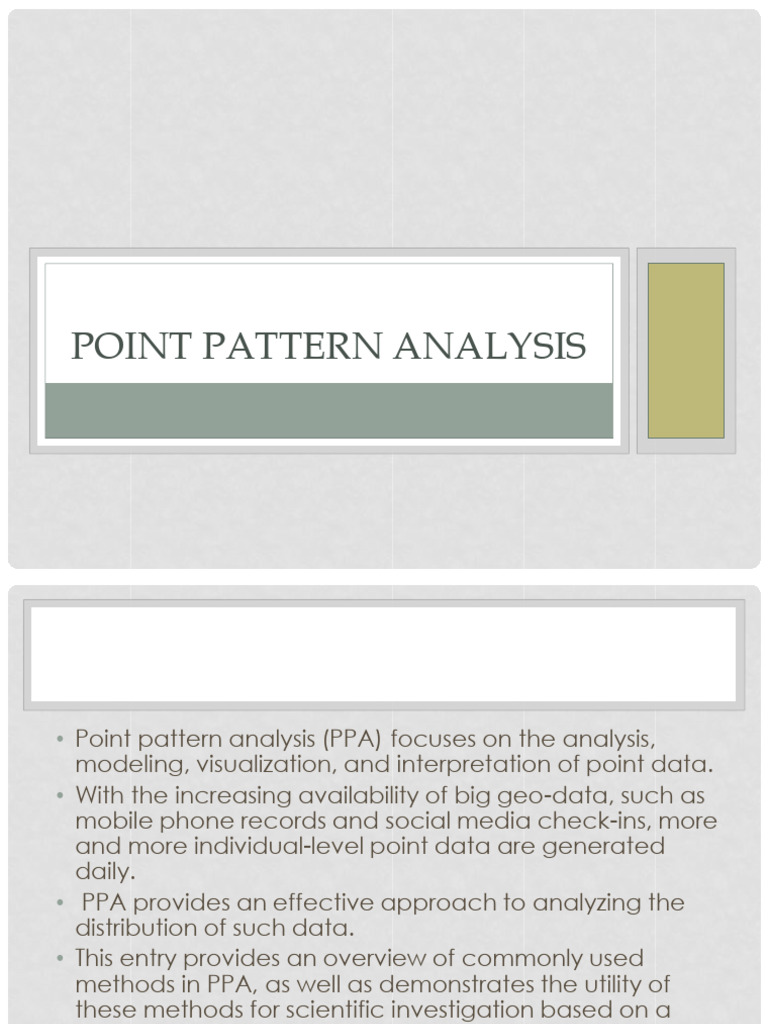 Point Pattern Analysis | PDF | Ellipse | Median