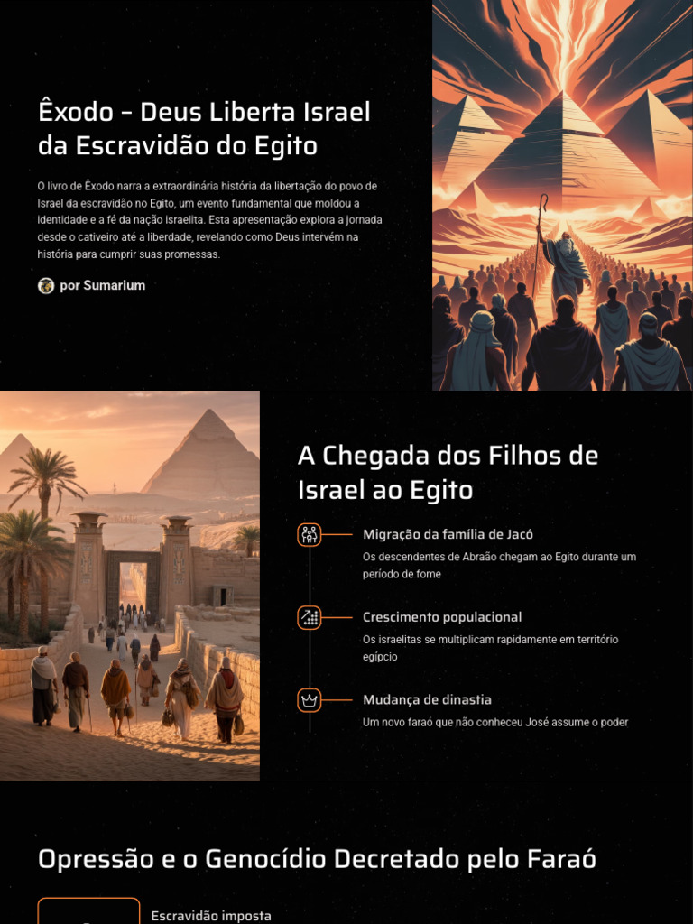 Libertação de Israel no Êxodo | PDF | Livro do Êxodo | Moisés