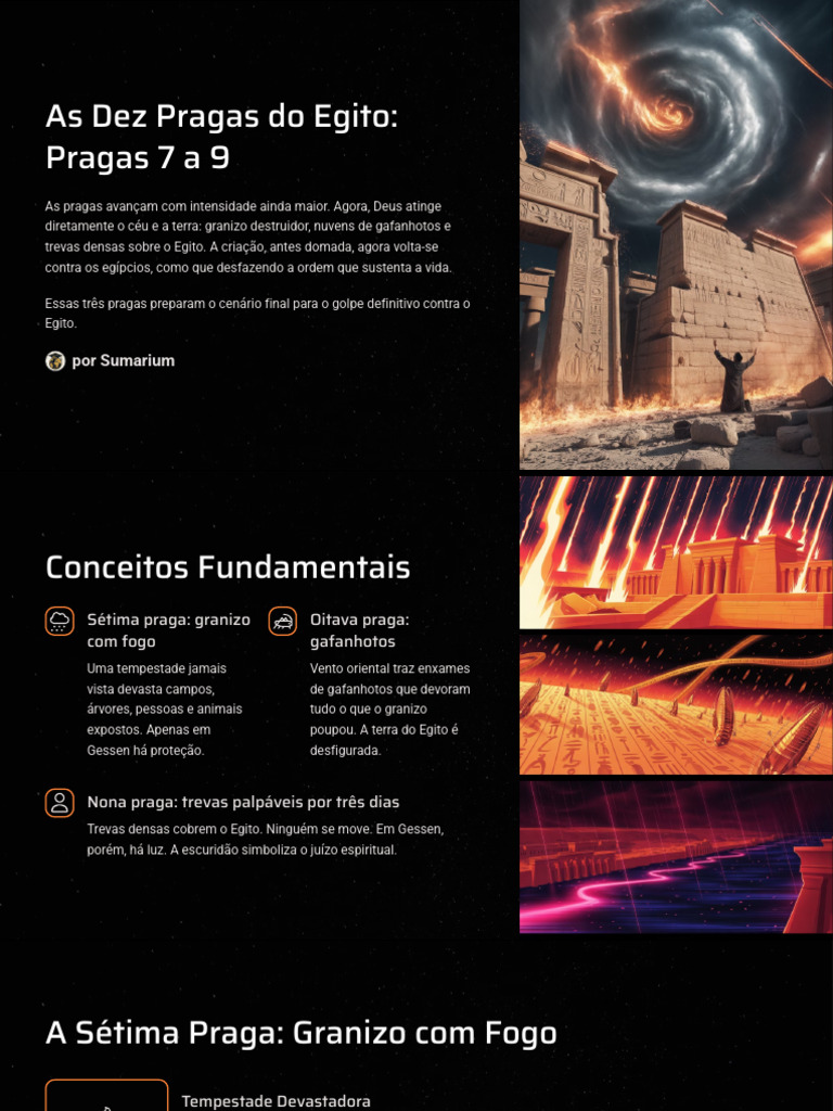 Sétima a Nona Praga do Egito | PDF | Egito | Deus