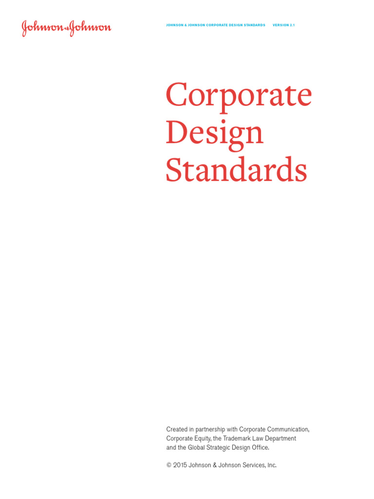 Johnson & Johnson Design Standards | PDF | Brand | Graphic Design
