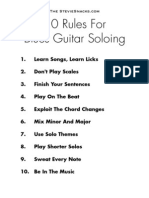 Rules For Blues Guitar Soloing