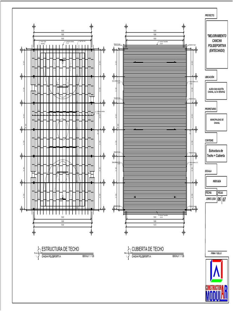 Plano 6 Techo Cancha PDF