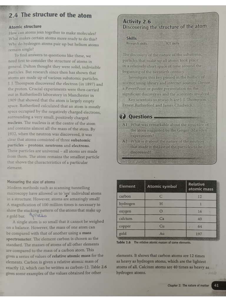 Atomic Structure and Isotopes | PDF