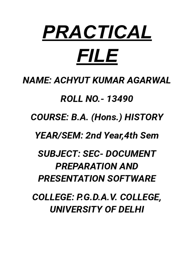 Sec Ca Practical File by Achyut | PDF | Mathematical Objects | Mathematics