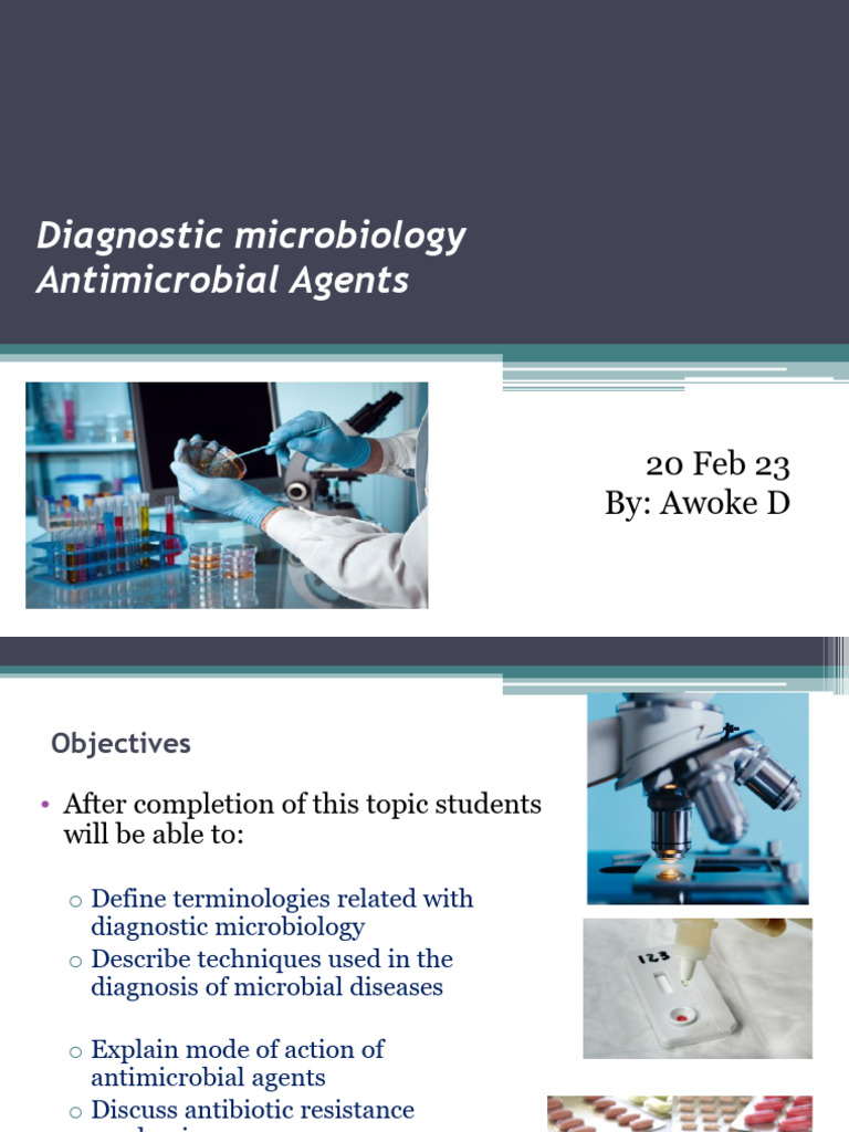 Diagnostic Microbiology and Antibiotics | PDF | Antimicrobial ...