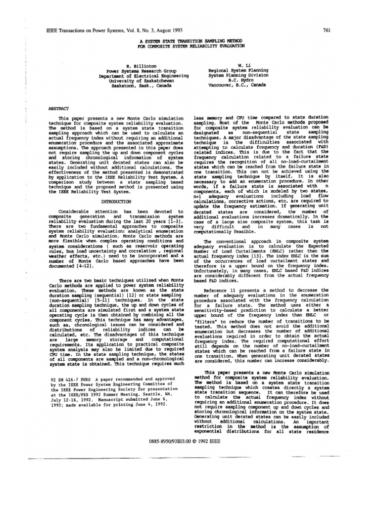 A System State Transition Reliability Evaluation | PDF