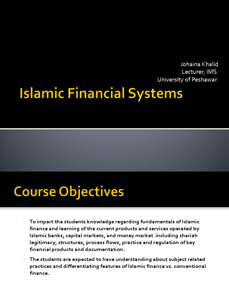 Fundamentals of Islamic Finance Overview | PDF | Islamic Banking And ...