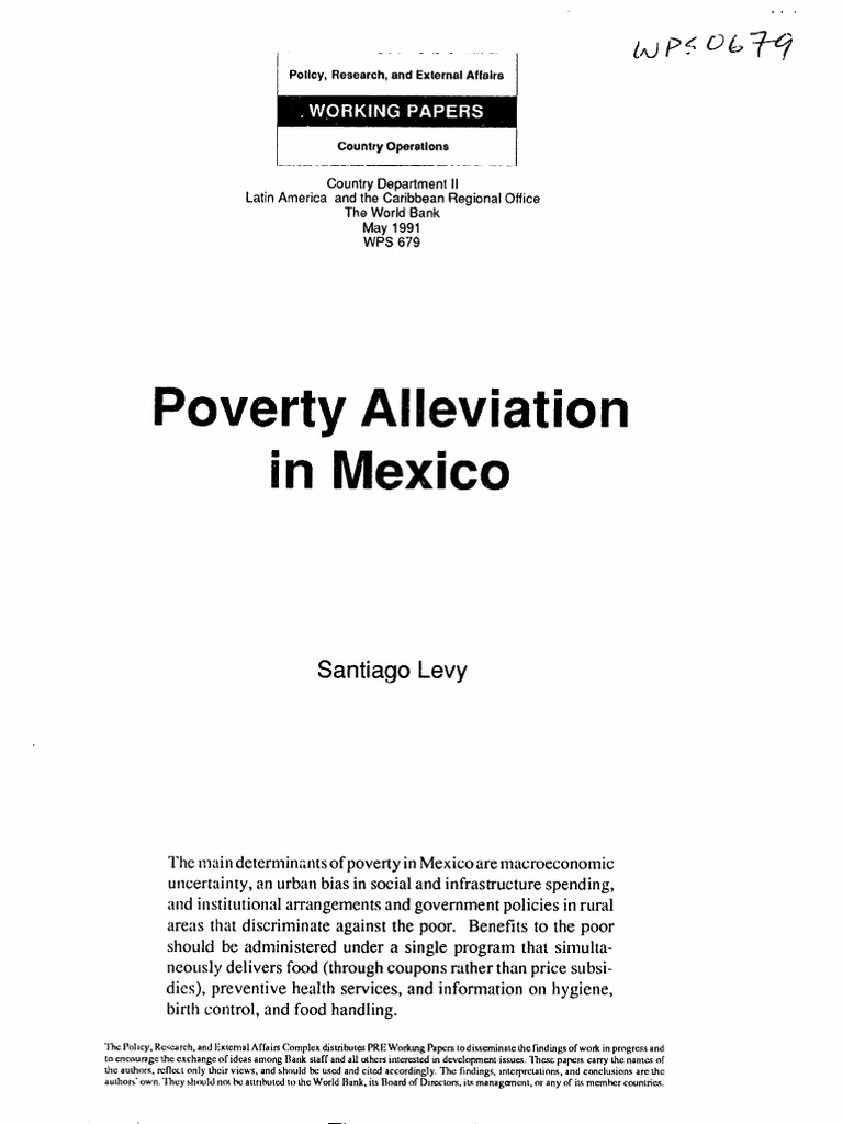 Poverty Alleviation Strategies in Mexico | PDF | Poverty | Poverty ...