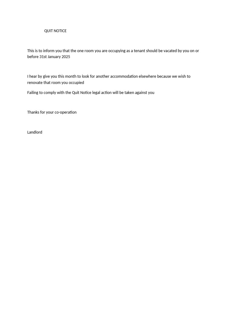Quite Notice - x2 | PDF