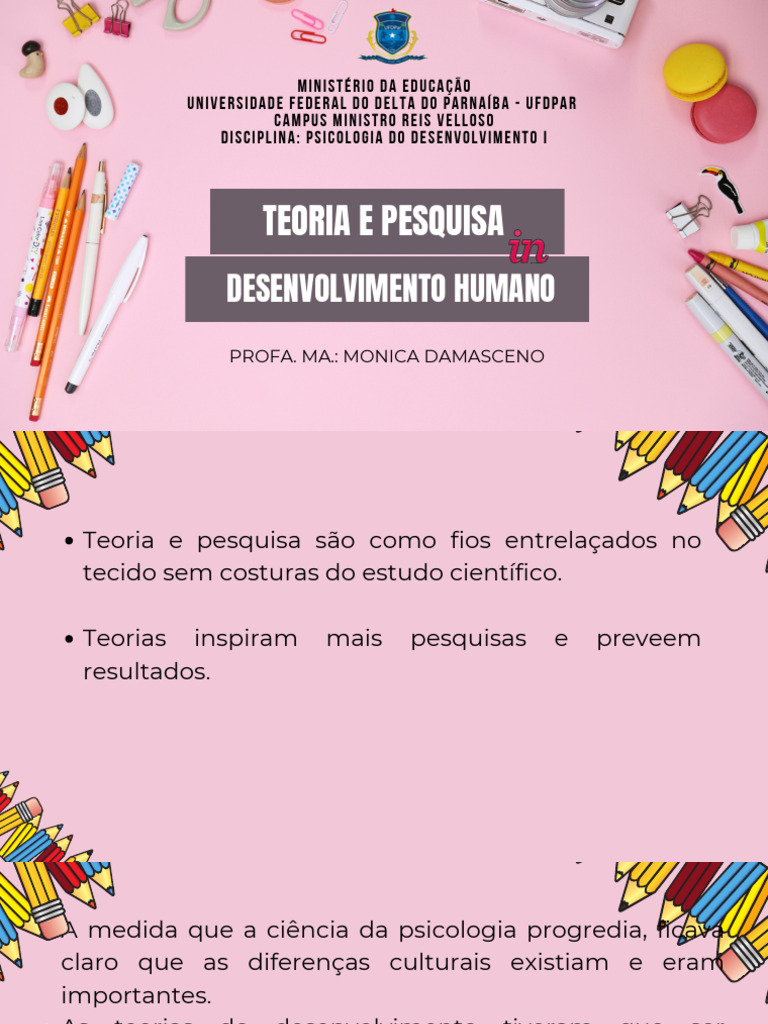 Teorias do Desenvolvimento Humano | PDF | Aprendizado | Teoria da ...
