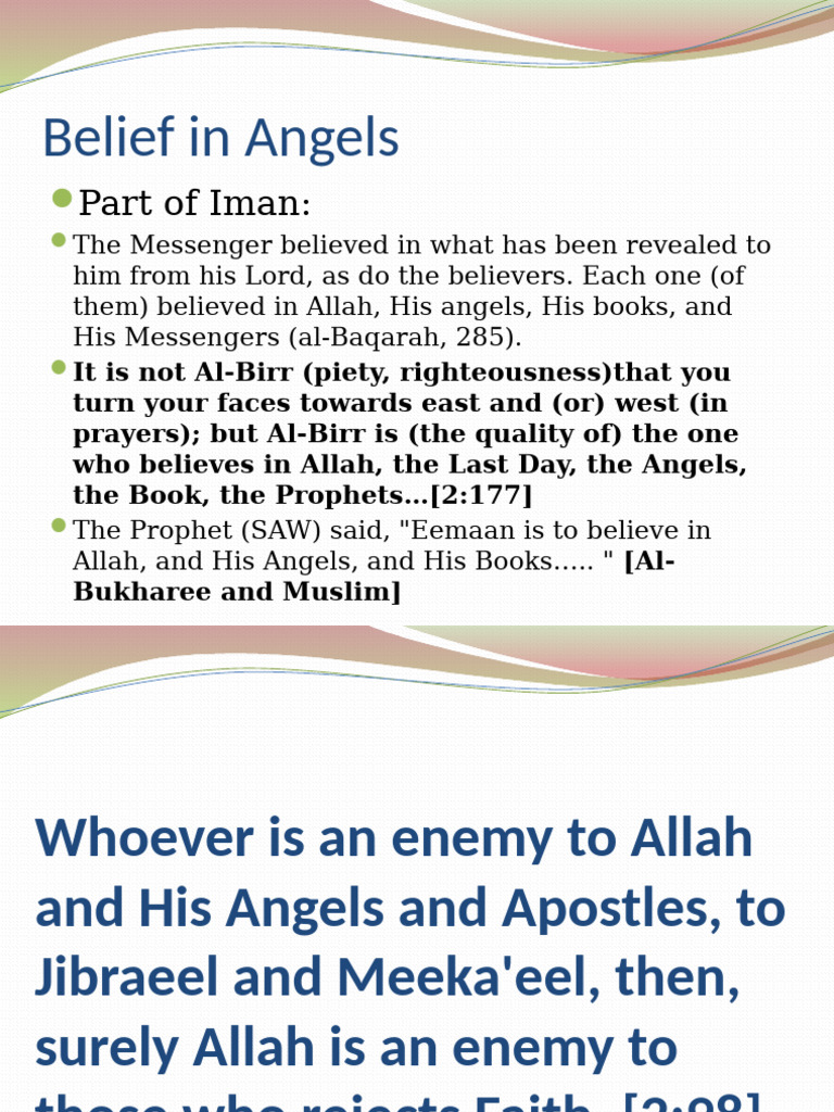 Understanding Angels in Islam | PDF | Prophets And Messengers In Islam ...