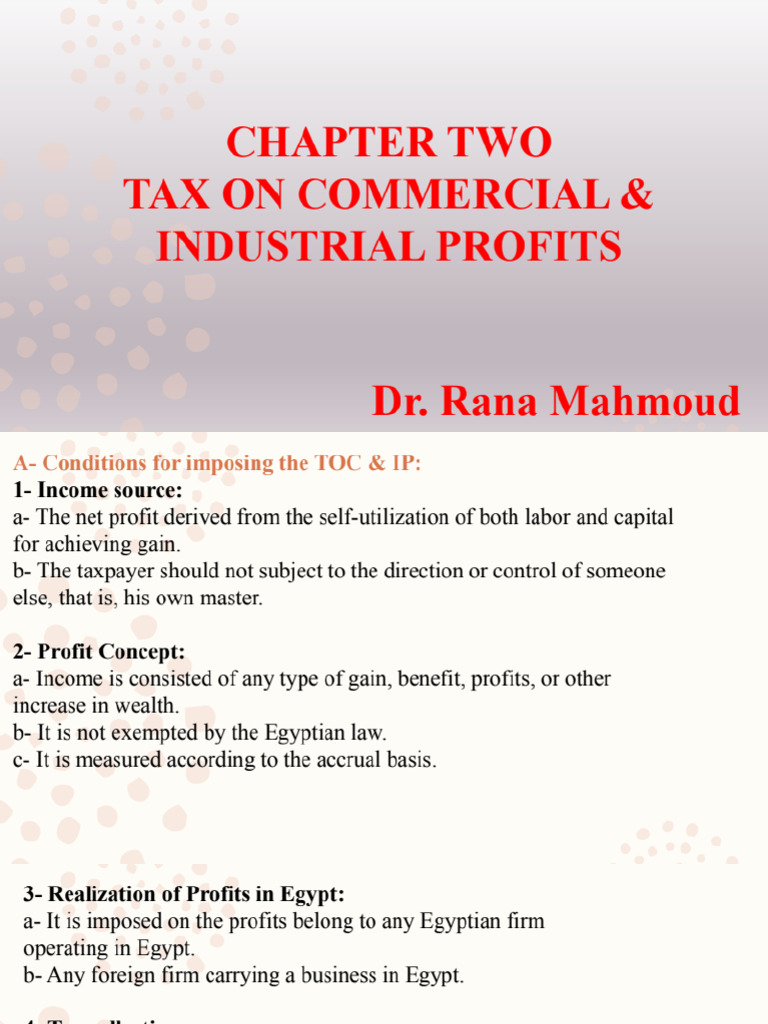 CH 2 Part 1 - Tax Accounting 2 | PDF