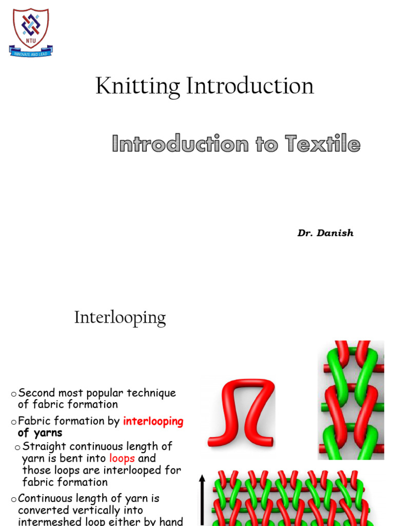 Introduction to Knitting Techniques | PDF | Knitting | Basic Knitted ...