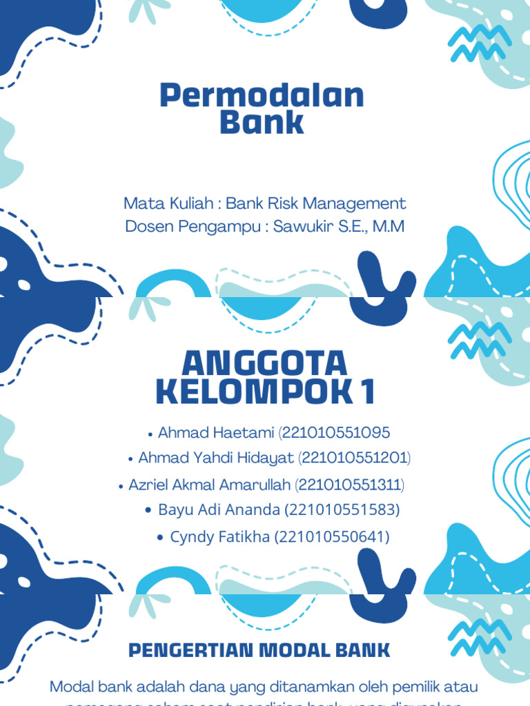 Modal Bank: Definisi dan Fungsinya | PDF