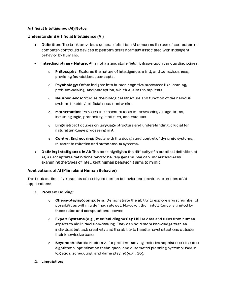 Artificial Intelligence | PDF | Artificial Intelligence | Intelligence ...