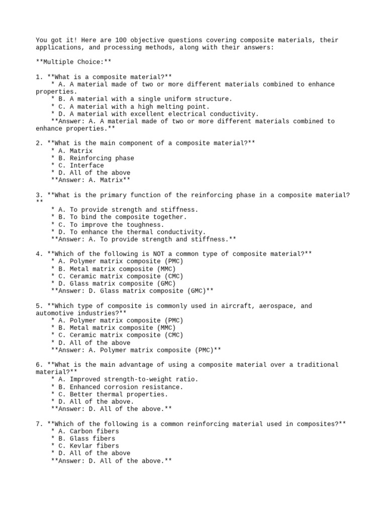 Composite | PDF | Composite Material | Strength Of Materials