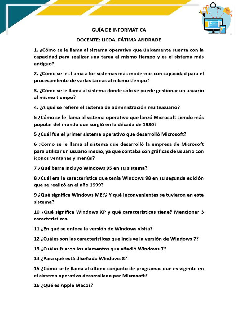Guía Completa de Sistemas Operativos | PDF | Microsoft Windows | Microsoft