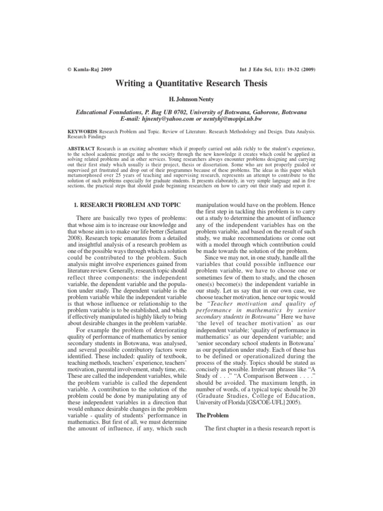 Guide to replicating a dissertation study