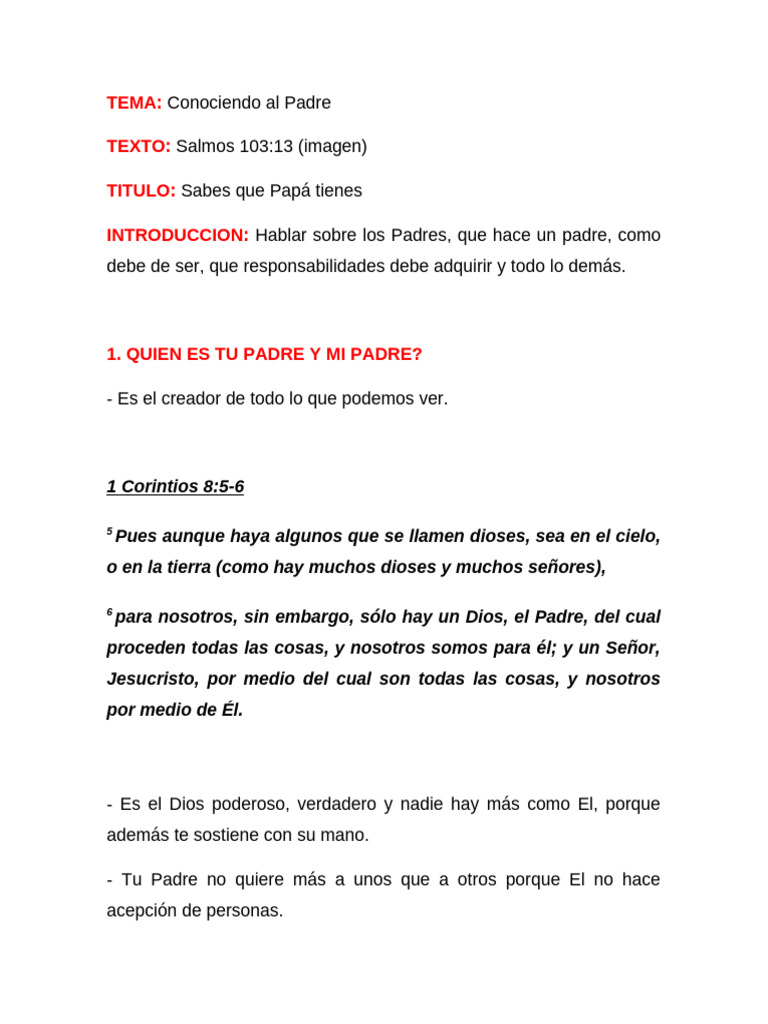 Conociendo al Padre Celestial | PDF | Dios | Teología