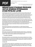 Download Standar Produksi Untuk Efisiensi Peternakan Ayam by wintolee SN86306831 doc pdf