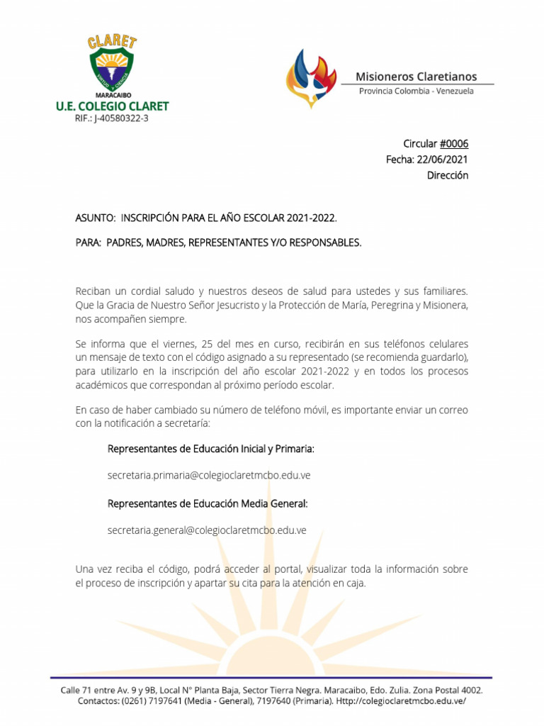 Circular N°0006 | PDF