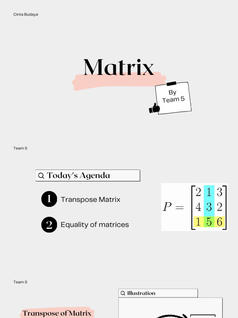 Matrix | PDF