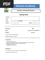 Grade 8 Term 2 Maths Exam 2025 | PDF | Circle | Mathematics