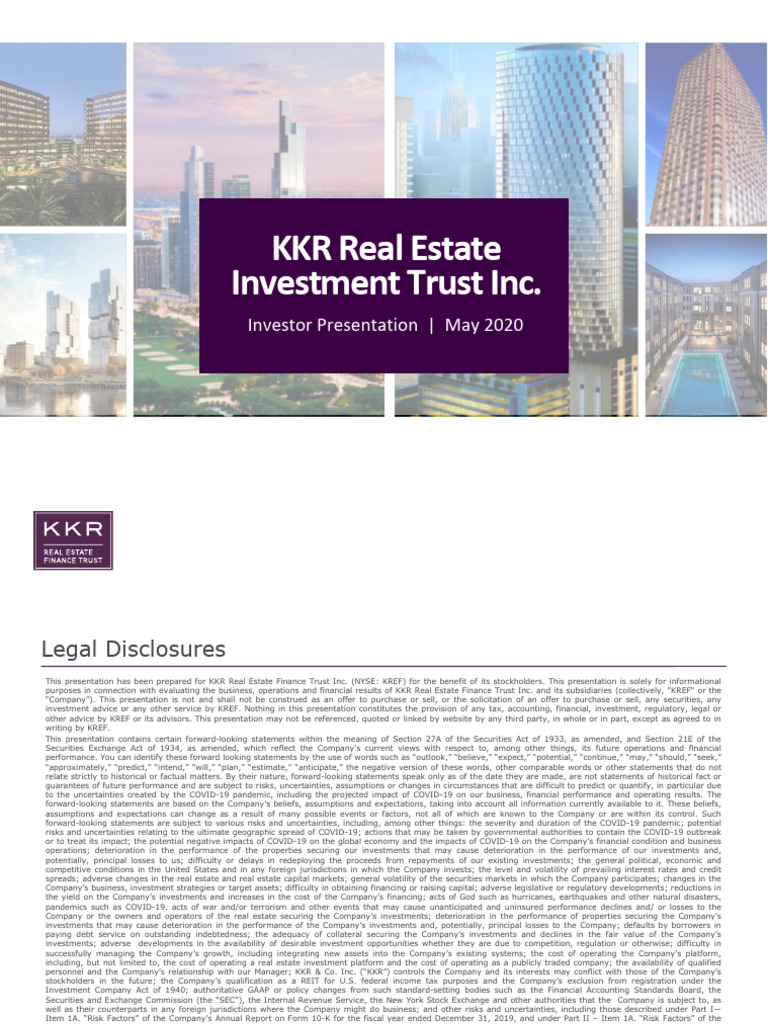 KKR Real Estate Finance Trust Overview | PDF | Investing | Risk