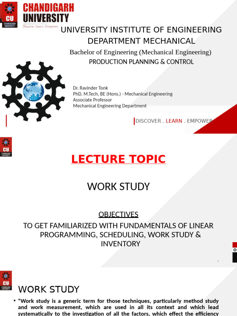 Work Study Techniques in Engineering | PDF | Engineering | Business
