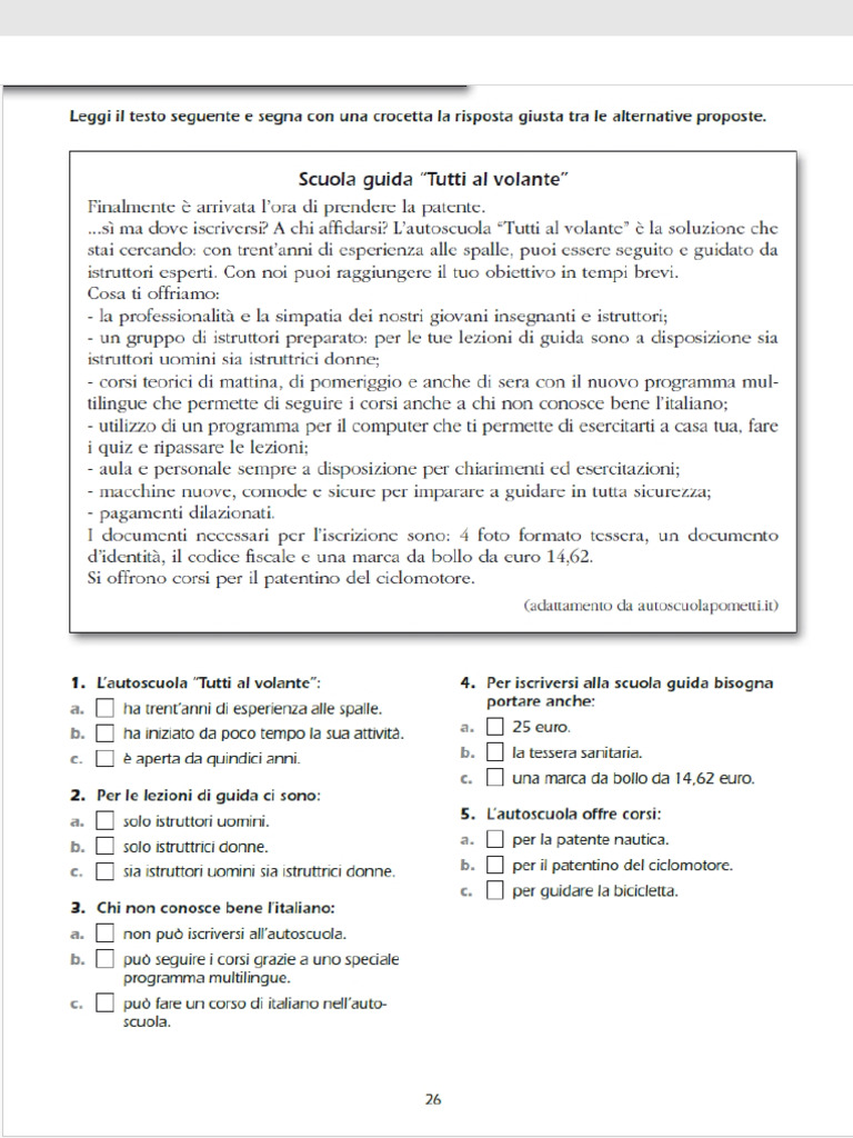 Prova Di Comprensione 3 | PDF