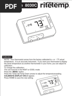 Download Ritetemp 8030C Thermostat Operation Guide by Tom SN8630900 doc pdf