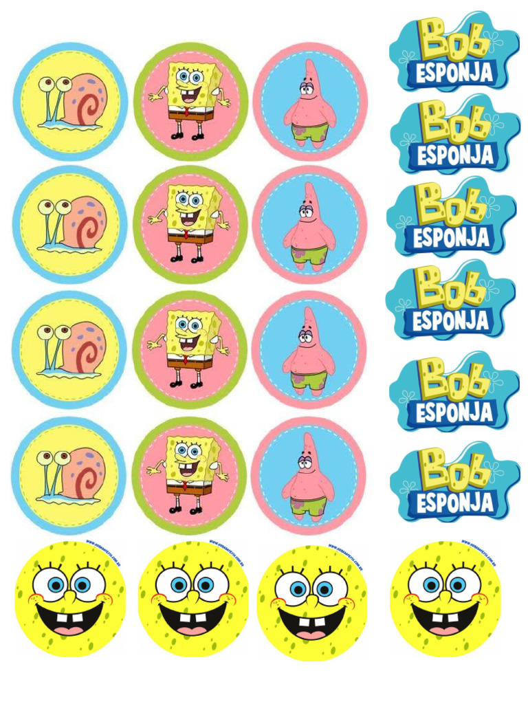 Bob Esponja Stickers | PDF