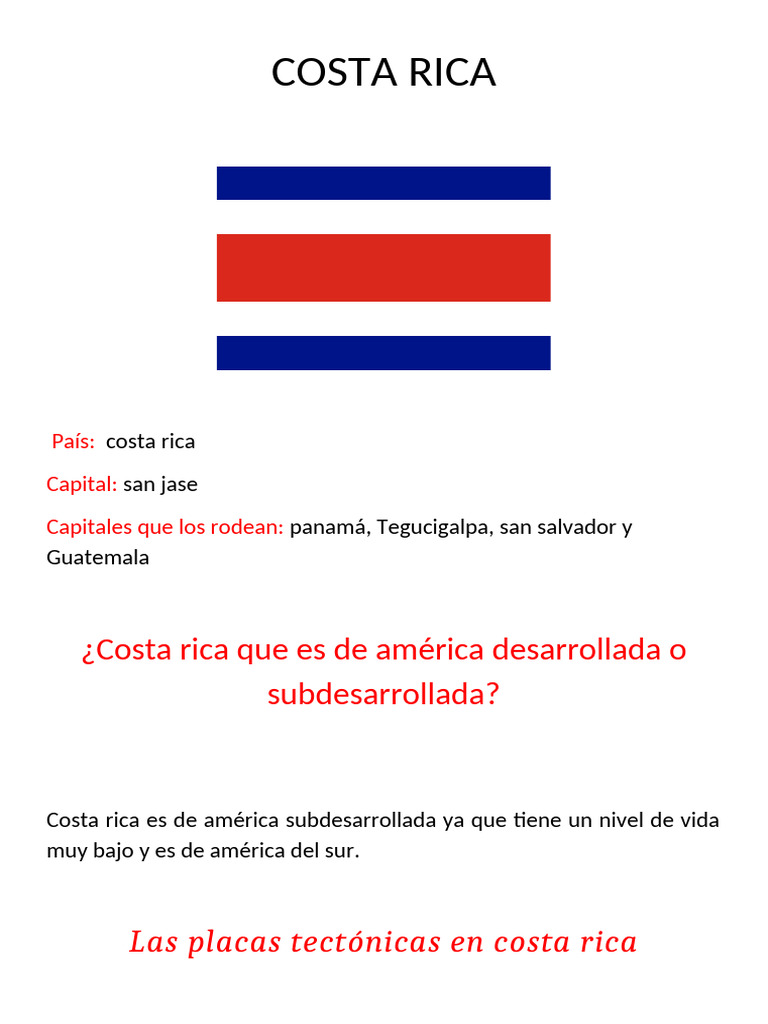 Geografía y Biomas de Costa Rica | PDF | Costa Rica | Centroamérica