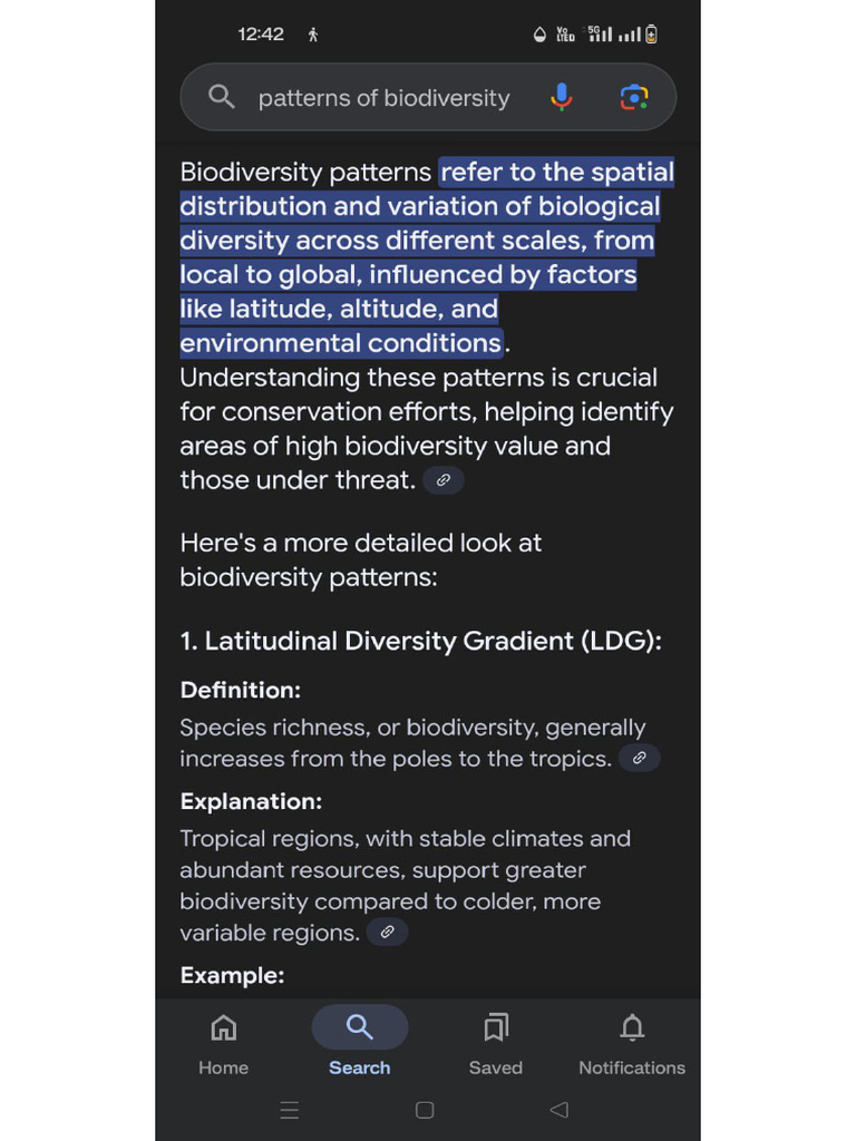 Patterns of Biodiversity | PDF
